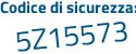 Il Codice di sicurezza è f87 continua con 3fb3 il tutto attaccato senza spazi