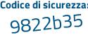 Il Codice di sicurezza è 7fd3a3b il tutto attaccato senza spazi