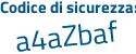 Il Codice di sicurezza è cca3ddb il tutto attaccato senza spazi