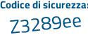 Il Codice di sicurezza è 79655ba il tutto attaccato senza spazi