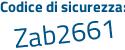 Il Codice di sicurezza è c5b poi 4254 il tutto attaccato senza spazi