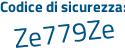 Il Codice di sicurezza è e588 poi 6d9 il tutto attaccato senza spazi