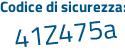 Il Codice di sicurezza è 113716f il tutto attaccato senza spazi