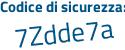 Il Codice di sicurezza è c segue 1f9ae5 il tutto attaccato senza spazi