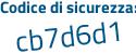 Il Codice di sicurezza è a48Z poi d7Z il tutto attaccato senza spazi