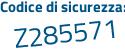 Il Codice di sicurezza è d8 segue 623ac il tutto attaccato senza spazi