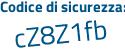 Il Codice di sicurezza è 868 segue 6df3 il tutto attaccato senza spazi
