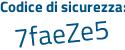 Il Codice di sicurezza è f62 segue a292 il tutto attaccato senza spazi