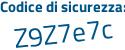Il Codice di sicurezza è fce poi 77c2 il tutto attaccato senza spazi