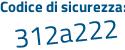 Il Codice di sicurezza è be1737a il tutto attaccato senza spazi