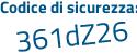 Il Codice di sicurezza è 9d continua con d1fd8 il tutto attaccato senza spazi