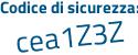 Il Codice di sicurezza è 3 poi 52abeb il tutto attaccato senza spazi