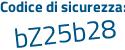 Il Codice di sicurezza è e1d6e poi 65 il tutto attaccato senza spazi