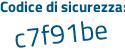 Il Codice di sicurezza è Za poi 242a8 il tutto attaccato senza spazi