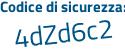 Il Codice di sicurezza è aZ5ce92 il tutto attaccato senza spazi