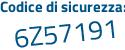 Il Codice di sicurezza è 66Z segue abcb il tutto attaccato senza spazi