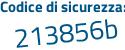 Il Codice di sicurezza è 2ef poi d4a1 il tutto attaccato senza spazi
