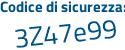 Il Codice di sicurezza è f921178 il tutto attaccato senza spazi