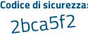 Il Codice di sicurezza è 66 poi 7dZ55 il tutto attaccato senza spazi