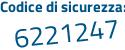 Il Codice di sicurezza è cdbb segue 74d il tutto attaccato senza spazi
