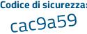 Il Codice di sicurezza è e continua con a2f72e il tutto attaccato senza spazi