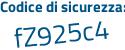 Il Codice di sicurezza è ae4 continua con d13e il tutto attaccato senza spazi