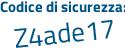 Il Codice di sicurezza è 7c4 poi 9Zc5 il tutto attaccato senza spazi