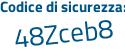 Il Codice di sicurezza è 265 poi f9b3 il tutto attaccato senza spazi