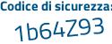 Il Codice di sicurezza è 2e453 segue 11 il tutto attaccato senza spazi