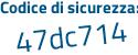 Il Codice di sicurezza è 2 continua con 28c6be il tutto attaccato senza spazi