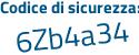 Il Codice di sicurezza è 7Z continua con 912e1 il tutto attaccato senza spazi