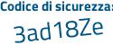 Il Codice di sicurezza è aeZ8 continua con c8c il tutto attaccato senza spazi