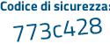 Il Codice di sicurezza è 978Z poi 66c il tutto attaccato senza spazi
