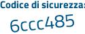 Il Codice di sicurezza è Zba segue Z2bZ il tutto attaccato senza spazi
