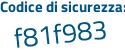Il Codice di sicurezza è 4 poi 98ee1c il tutto attaccato senza spazi