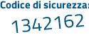 Il Codice di sicurezza è 4a5133f il tutto attaccato senza spazi