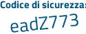Il Codice di sicurezza è 531 segue 6ca3 il tutto attaccato senza spazi