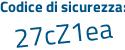 Il Codice di sicurezza è 1Zd1 continua con ccc il tutto attaccato senza spazi