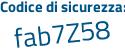 Il Codice di sicurezza è af segue 18192 il tutto attaccato senza spazi