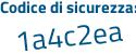 Il Codice di sicurezza è 69c5239 il tutto attaccato senza spazi