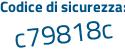 Il Codice di sicurezza è 8Zf7 continua con dZ9 il tutto attaccato senza spazi