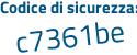 Il Codice di sicurezza è aZ5252e il tutto attaccato senza spazi