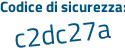Il Codice di sicurezza è 494Z136 il tutto attaccato senza spazi