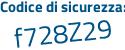 Il Codice di sicurezza è c4b17 poi db il tutto attaccato senza spazi