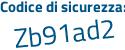 Il Codice di sicurezza è 4 segue 352a38 il tutto attaccato senza spazi