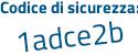Il Codice di sicurezza è 3 continua con d616Z1 il tutto attaccato senza spazi