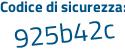 Il Codice di sicurezza è fde45bf il tutto attaccato senza spazi