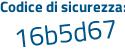 Il Codice di sicurezza è 1ea55 segue bd il tutto attaccato senza spazi