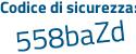 Il Codice di sicurezza è bf continua con 5a5af il tutto attaccato senza spazi