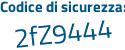 Il Codice di sicurezza è 22533 continua con cc il tutto attaccato senza spazi